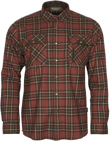 Bild på Pinewood M's Prestwick Exclusive Shirt Dark Terracotta/Dark Green