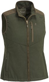 Bild på Pinewood W's Nydala Wool Vest Moss Green/Suede Brown