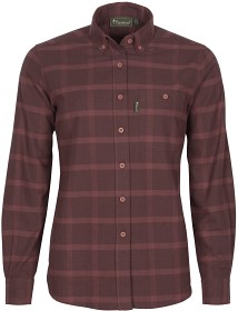 Bild på Pinewood W's Värnamo Flannel Shirt Earth Plum