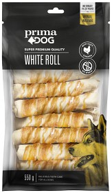 Bild på PrimaDog Vit Tuggrulle Med Kyckling 13 Cm, 15 St, 550 G