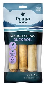 Bild på PrimaDog Rough Chews Tuggben med Anka L 17 cm 225 g