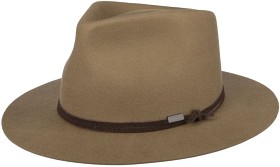 Bild på Stetson Fedora Dark Beige