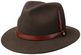 Bild på Stetson Traveller Woolfelt Brown Leather Band