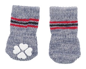 Bild på Trixie Hundsockor Non-Slip Grå S-M