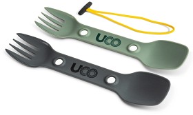 Bild på UCO Utility Spork 2Pk with cord Green+Charcoal