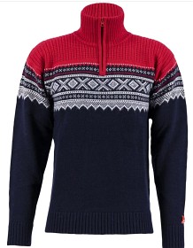 Bild på Ulvang M's Marius Half Zip New Navy/Ulvang Red/Vanilla
