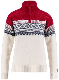 Bild på Ulvang W's Marius Half Zip Vanilla/Ulvang Red/New Navy