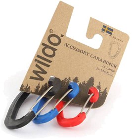 Bild på Wildo Carabiner Set 2M+1L Classic Olive/Red/Navy