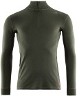 Aclima M's WarmWool Mockneck Olive Night