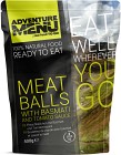 Adventure Menu Meatballs with basmati and tomato sauce