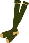 Barbour Contrast Gun Stockings Olive/Gold 