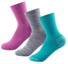 Devold Daily Medium Kid Sock 3-Pack Girl Mix