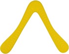 Fiboo Fiboom Boomerang 28 cm Gul