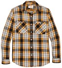 Filson M's The Rangeland Flannel Shirt Yellow / Faded Black Plaid