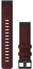 Garmin QuickFit 22 mm Armband Heathered Red Nylon