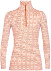 Icebreaker W's 250 Vertex LS Half Zip Alpine Geo Snow/Flash/J