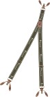 Pinewood Logo 2.0 Suspenders Dark Olive