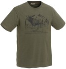Pinewood M's Moose T-Shirt Green