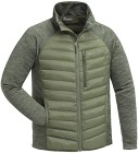 Pinewood M's Abisko Hybrid Power Fleece Jacket Clover Green/Dark Green