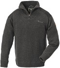 Pinewood M's Hurricane Sweater Dark Grey Melange