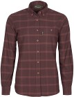 Pinewood W's Värnamo Flannel Shirt Earth Plum