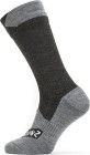 Sealskinz Waterproof All Weather Mid Sock Black/Grey Marl