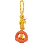 Trixie Flossrep med Gummiring 41/12 cm