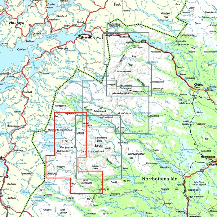Köp Calazo Fjällkarta Padjelantaleden 1:50.000 på widforss.se