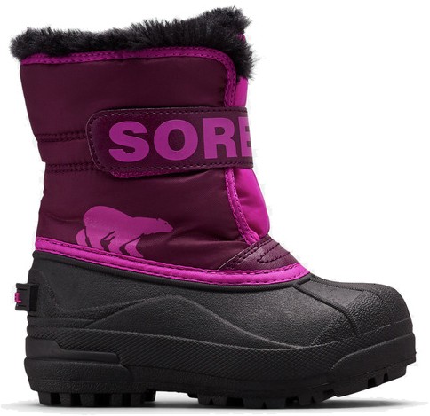 Sorel Kids Childrens Snow Commander Purple Dahlia (US 12.5/ EU 30)